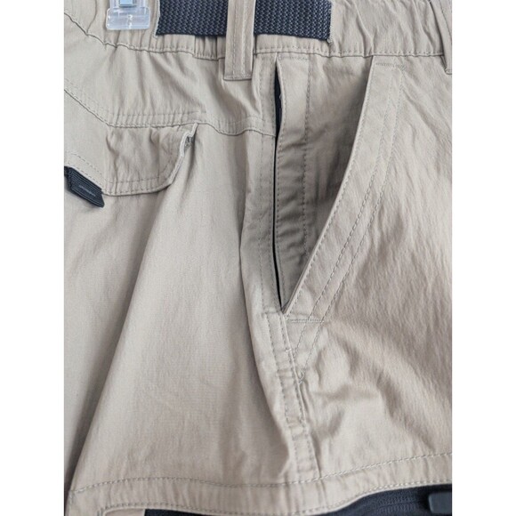 BC Clothing Convertible Hiking Cargo Pants Mens LX34 Beige Tactical Gorpcore - Picture 12 of 12